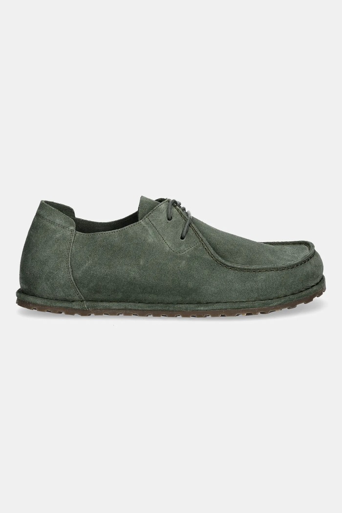 Σουέτ κλειστά παπούτσια Birkenstock Utti Lace 1030109 πράσινο AW25