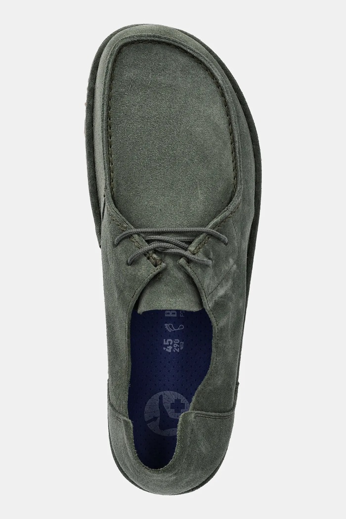 Σουέτ κλειστά παπούτσια Birkenstock Utti Lace πράσινο 1030109