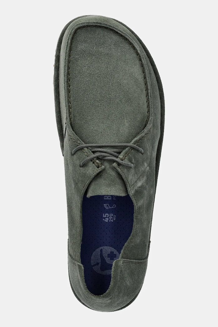 Σουέτ κλειστά παπούτσια Birkenstock Utti Lace πράσινο 1030109