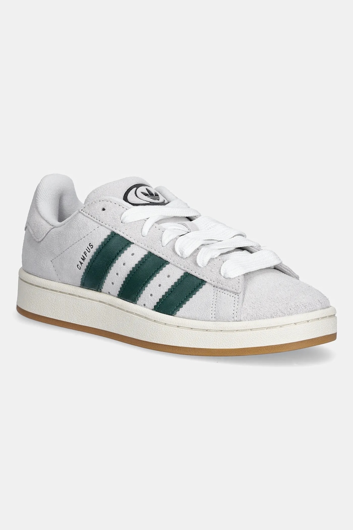 Semišové tenisky adidas Originals Campus 00S usňová koža sivá JR1647