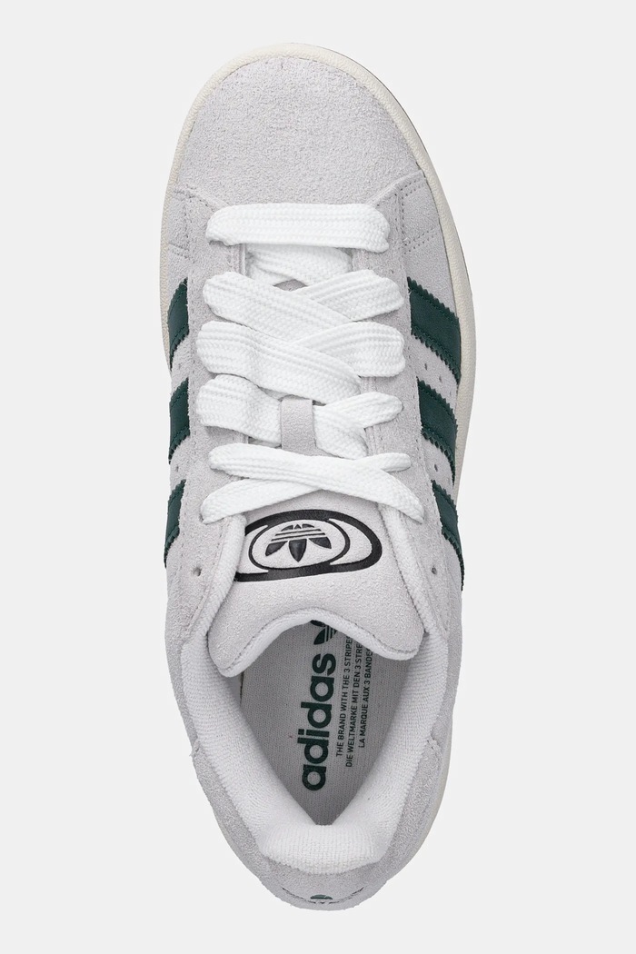 Semišové tenisky adidas Originals Campus 00S sivá JR1647