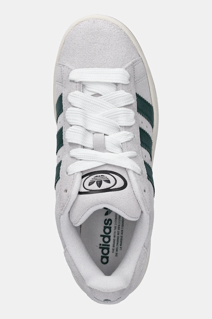 Semišové tenisky adidas Originals Campus 00S sivá JR1647