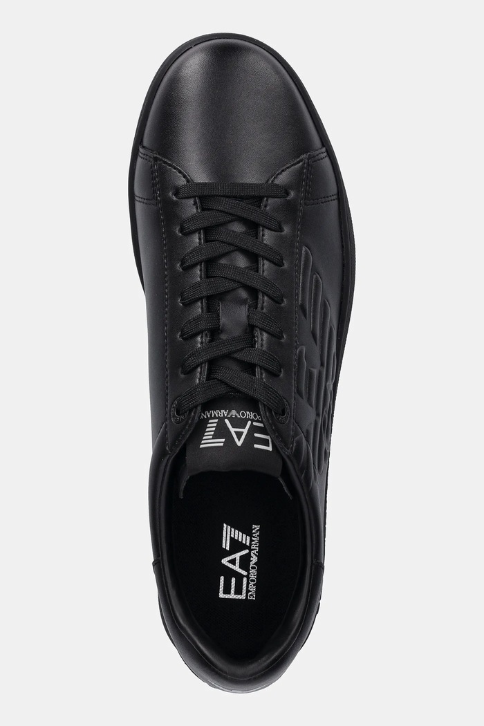 EA7 Emporio Armani bőr sportcipő fekete AF10848.7X000331