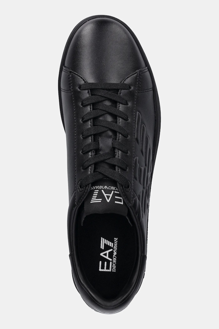 EA7 Emporio Armani bőr sportcipő fekete AF10848.7X000331