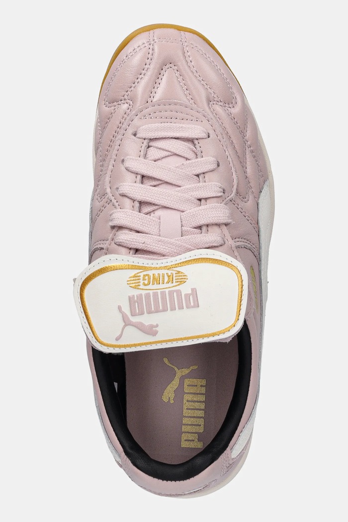 Kožené tenisky Puma King Indoor ružová 401683