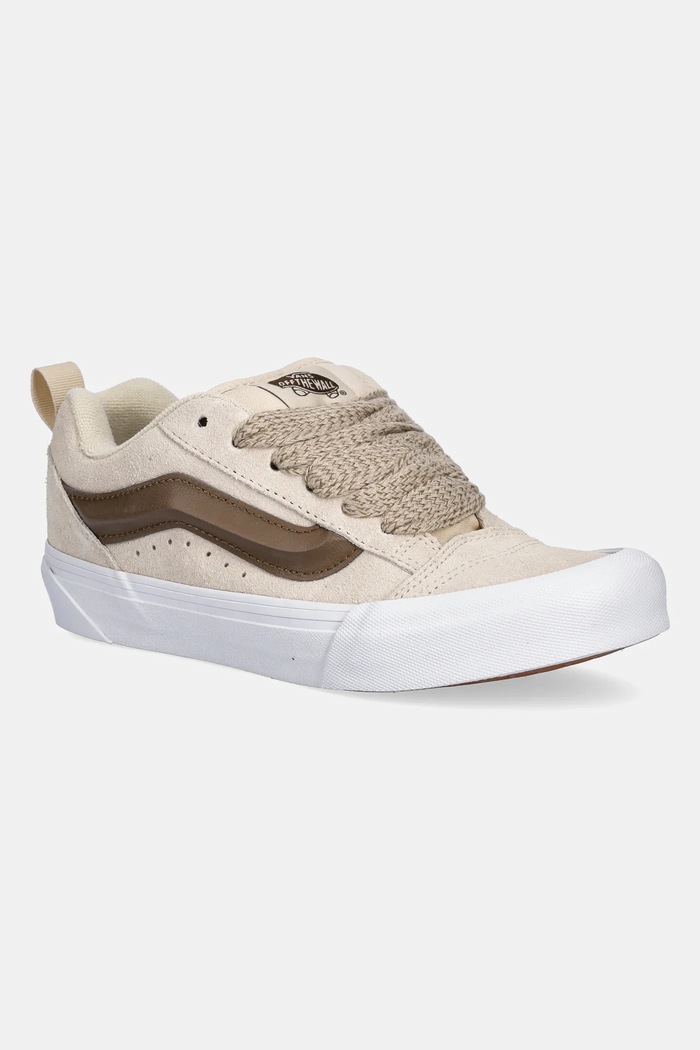 Σουέτ sneakers Vans Knu Skool φλατ μπεζ VN000D6ZCHW1