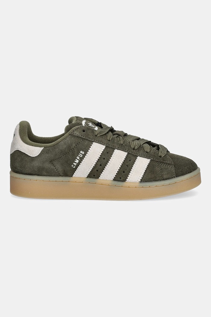 Semišové tenisky adidas Originals Campus 00S JQ8355 zelená AW25