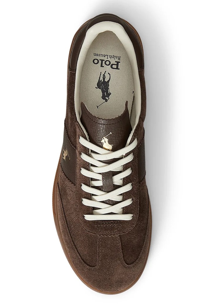 Polo Ralph Lauren leather sneakers Hrt Aera Pp brown 809973707001.200