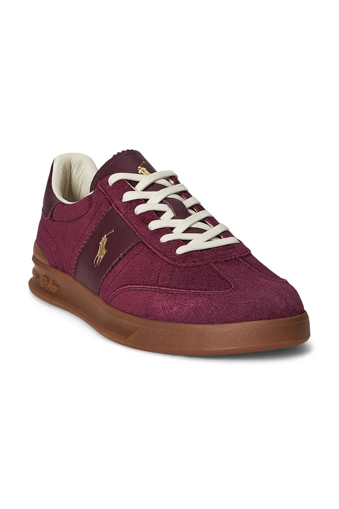 Polo Ralph Lauren sneakers in camoscio Hrt Aera Pp 809973707003.600 granata AW26