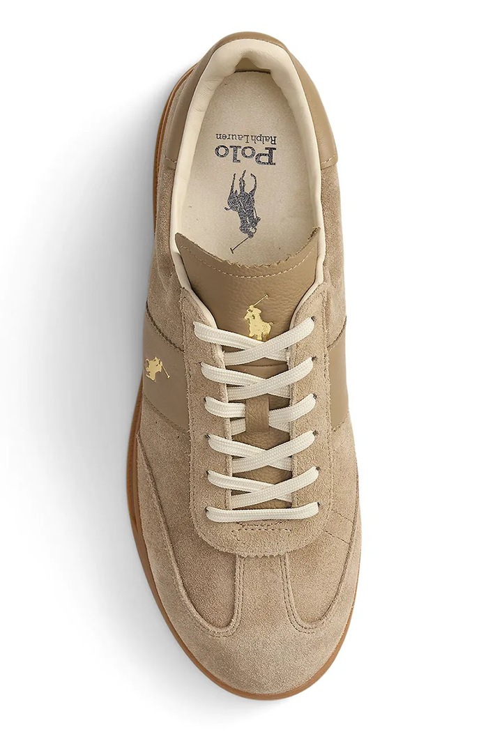 Велурени маратонки Polo Ralph Lauren Hrt Aera Pp бежов 809978010002.200