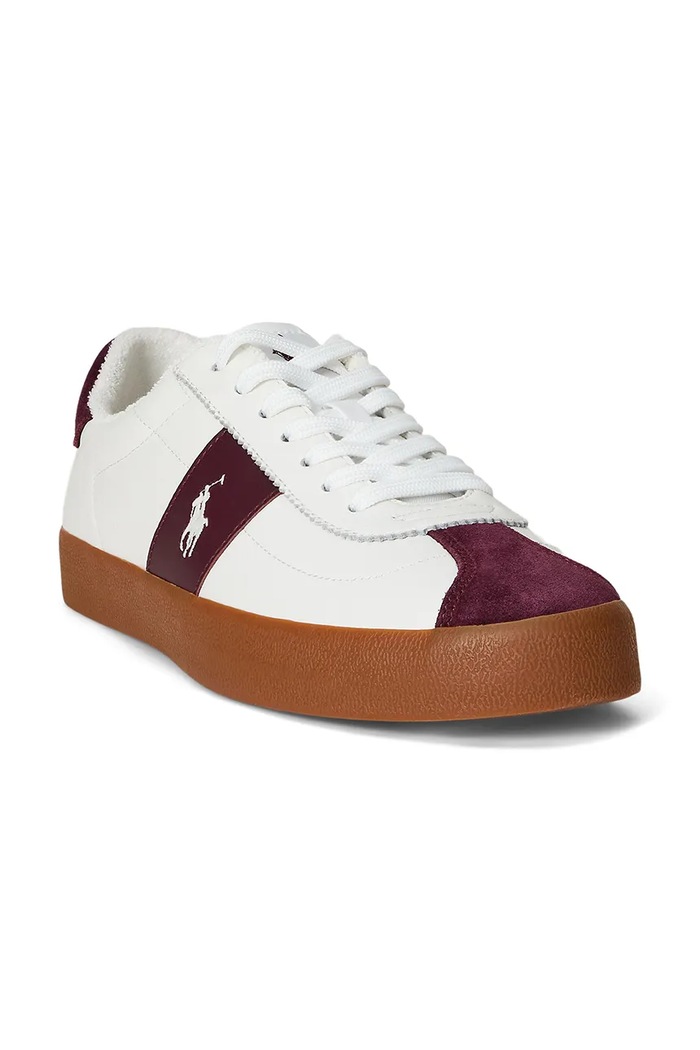 Polo Ralph Lauren sneakersy skórzane Court Vlc Pp 816974111001.101 biały AW25