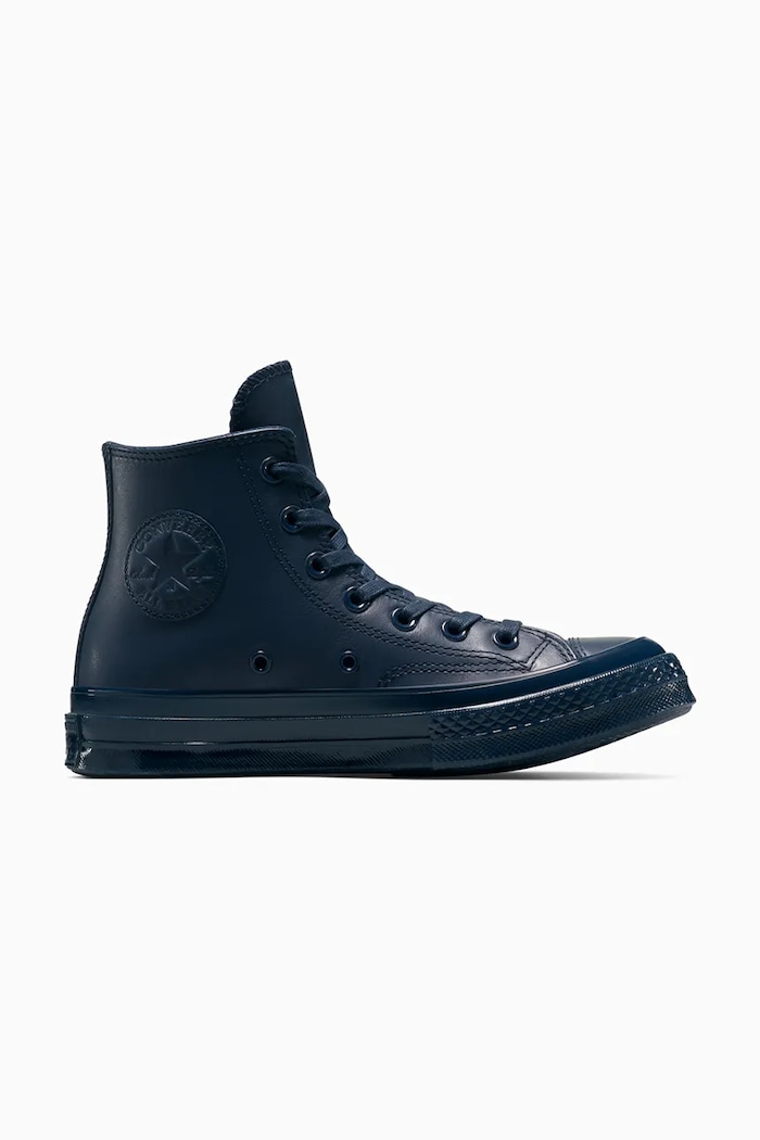 Δερμάτινα ελαφριά παπούτσια Converse Chuck 70 φλατ σκούρο μπλε A15550C