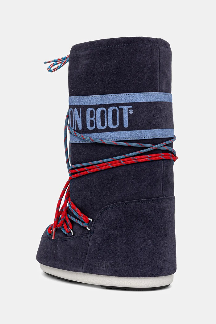 Boty Sněhule Moon Boot MB ICON SUEDE LACES 80D1403050.F017 námořnická modř