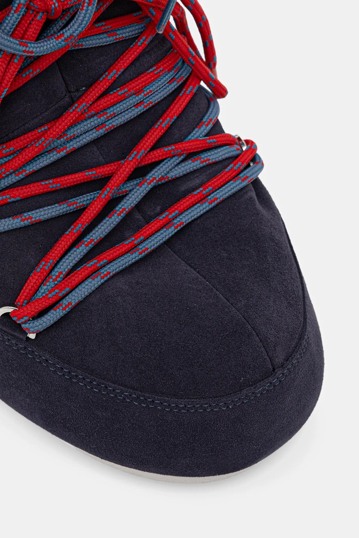 Sněhule Moon Boot MB ICON SUEDE LACES námořnická modř 80D1403050.F017