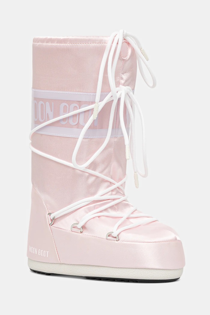 Μπότες χιονιού Moon Boot MB ICON PEARLY ελαφρώς μονωμένα ροζ 80D1403060.J032