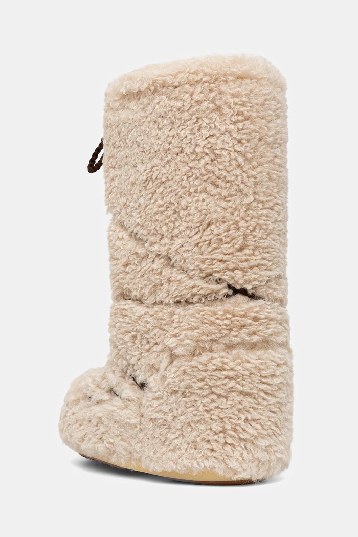 Obuća Čizme za snijeg Moon Boot MB ICON CURLY EXTRA 80D1403070.L007 bež