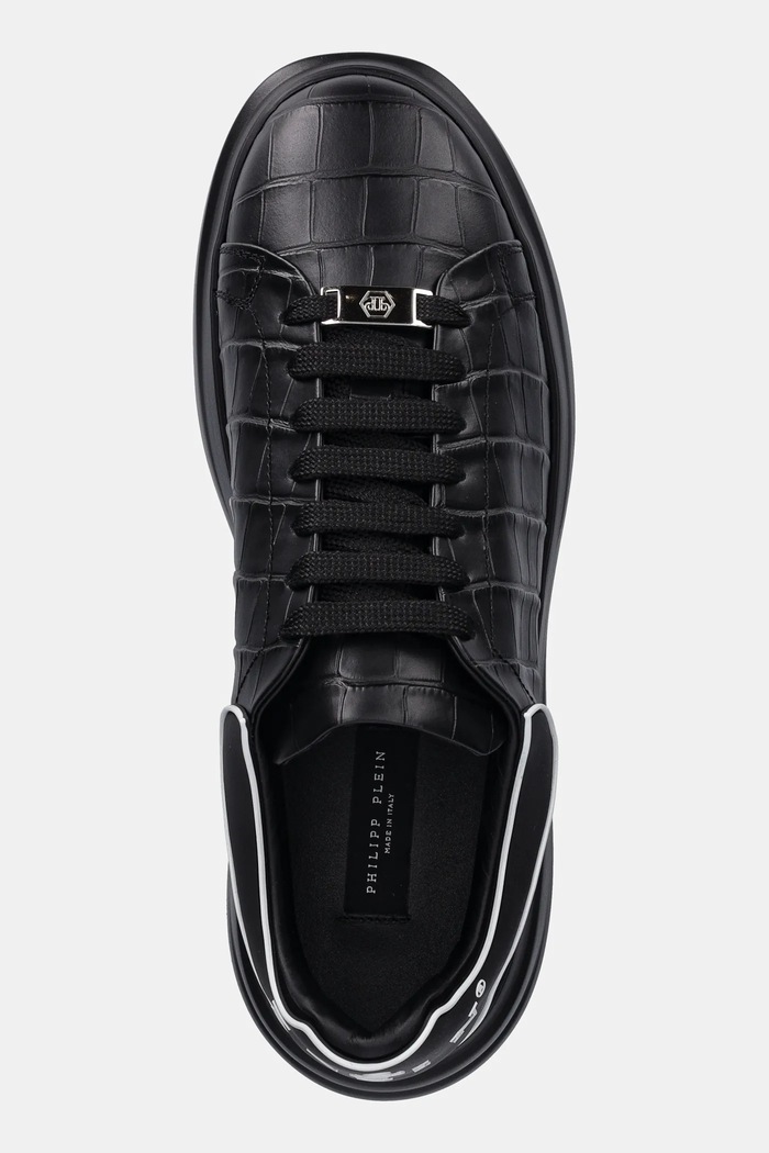 Philipp Plein sneakersy skórzane Megastar czarny USC0771.PLE005.0202