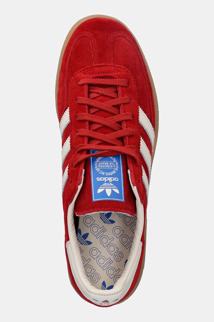 adidas Originals sneakers din piele întoarsă Handball Spezial Mig rosu JR9535