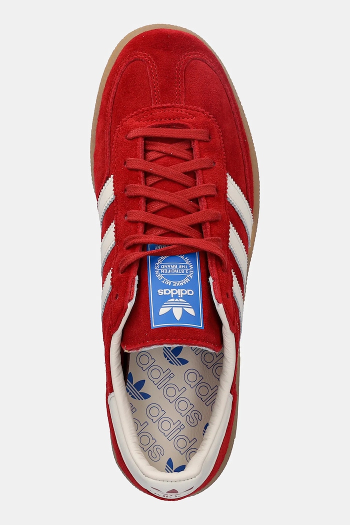 adidas Originals sneakers din piele întoarsă Handball Spezial Mig rosu JR9535