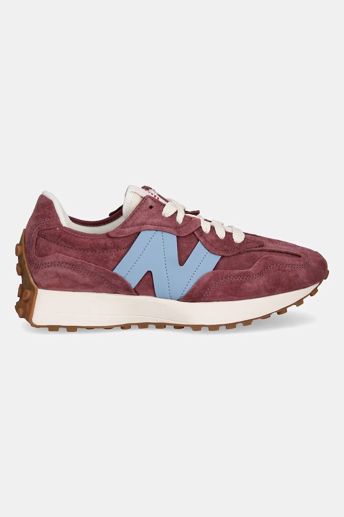 Σουέτ sneakers New Balance 327 U327WSA μπορντό AW25