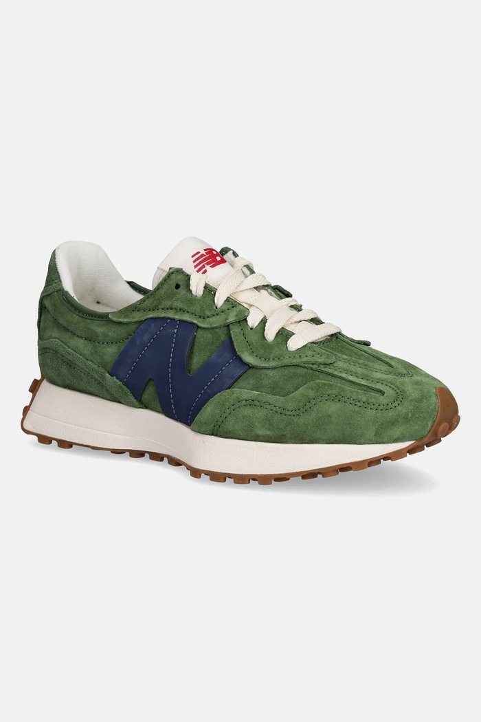 Δερμάτινα sneakers New Balance 327 λείο δέρμα πράσινο U327WSC