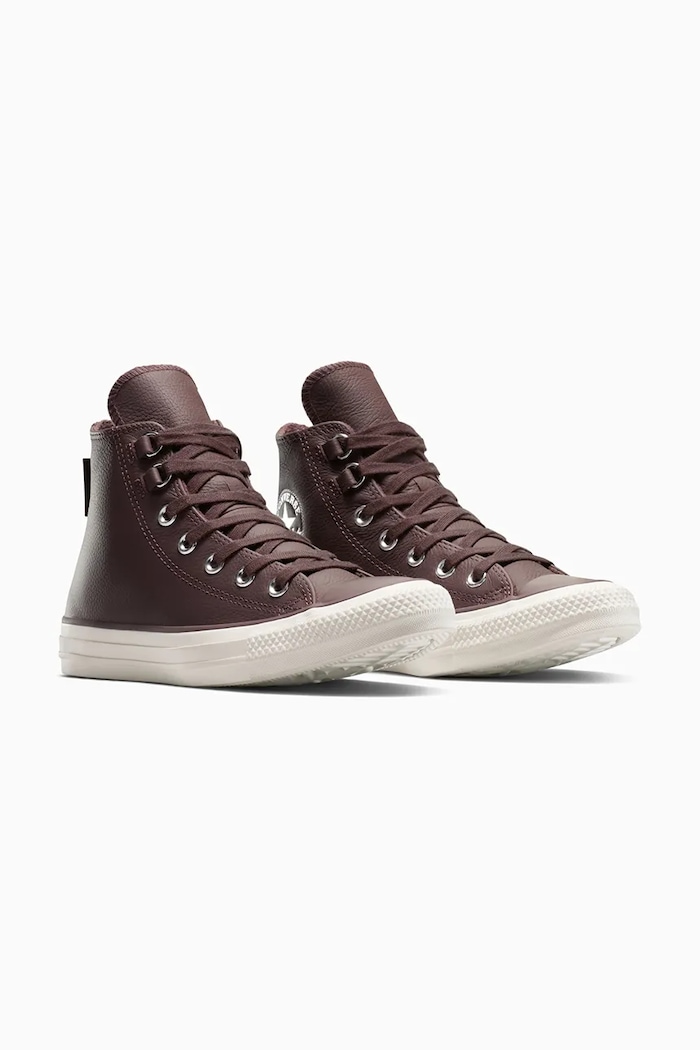 Converse teniși de piele Chuck Taylor All Star A13027C maro AW25