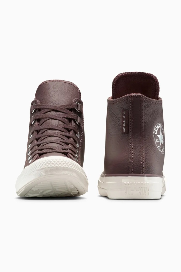 Încălțăminte Converse teniși de piele Chuck Taylor All Star A13027C maro
