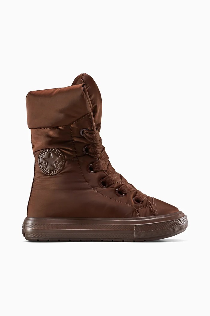 Converse śniegowce Chuck Taylor All Star Elements Boot ocieplane brązowy A13890C