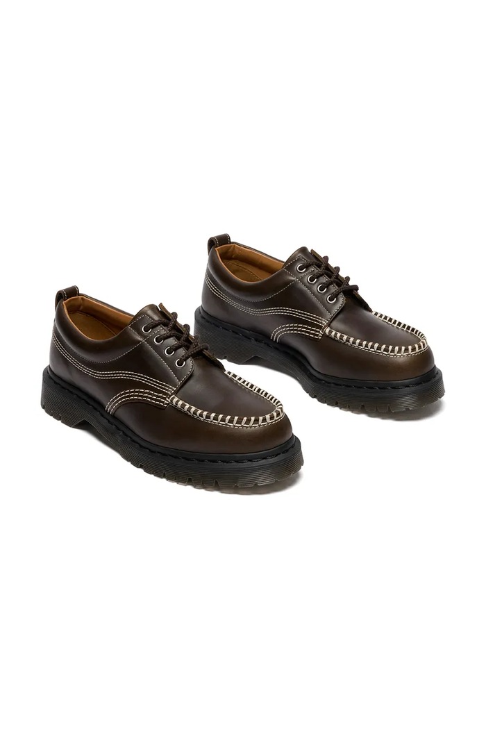 Dr. Martens półbuty skórzane Lowell DM41627300 zielony AW25
