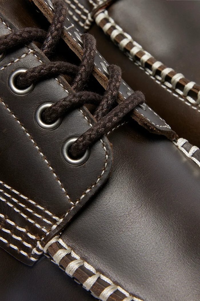 Dr. Martens półbuty skórzane Lowell DM41627300 zielony