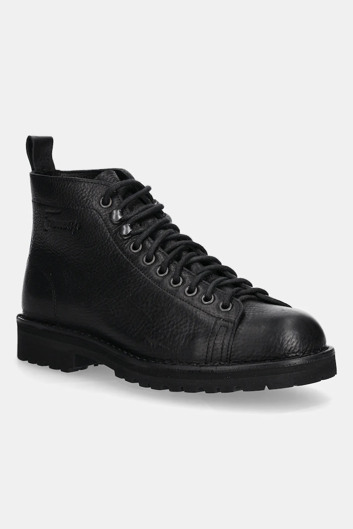 Шкіряні туфлі Fracap Monkey R200 casual чорний MAGNIFICO.R200.MONKEY