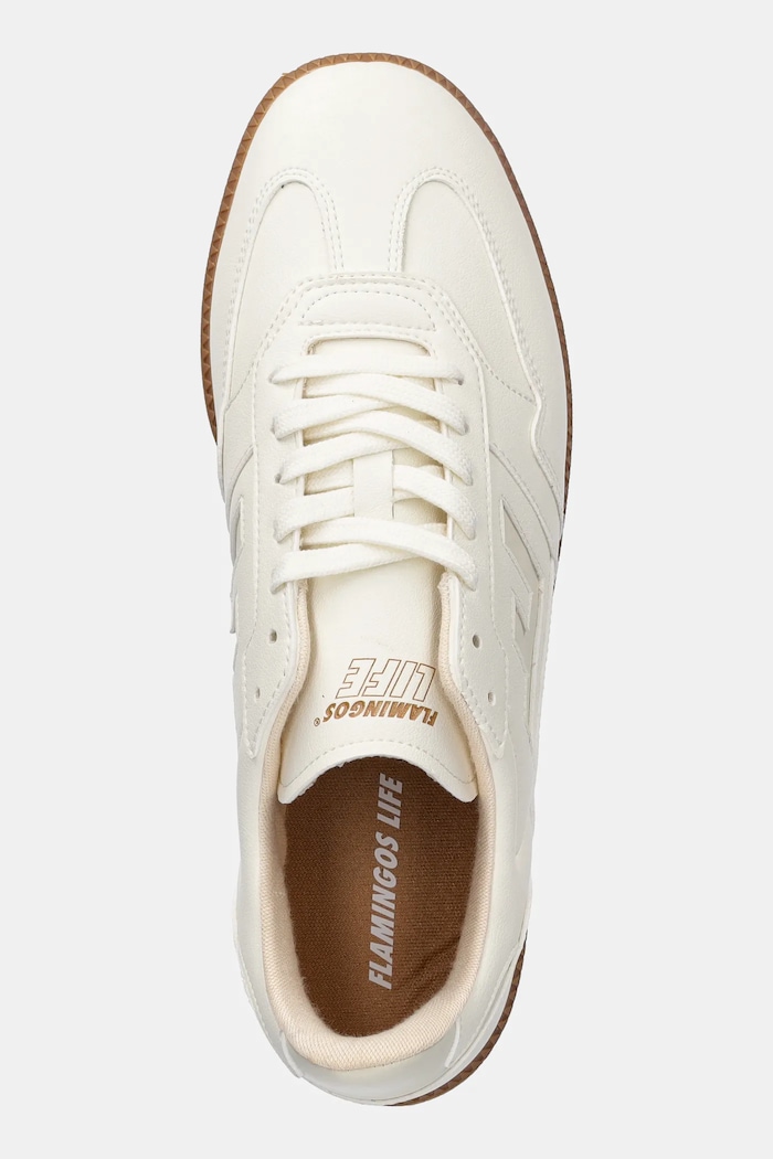Sneakers Flamingos Burela Slim μπεζ BSWHIGUM