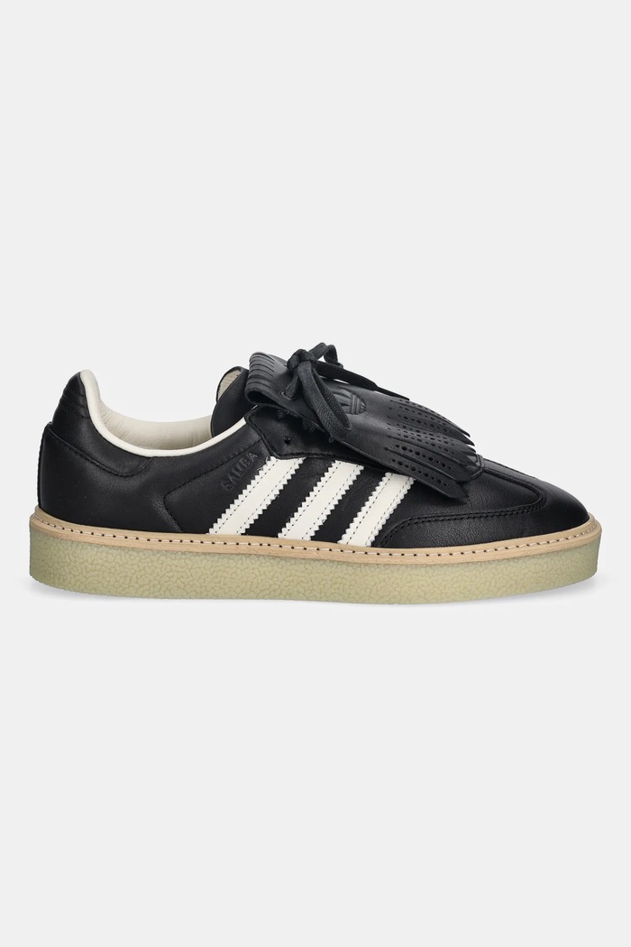 Кожени маратонки adidas Originals Samba Lux JR0904 черен AW25
