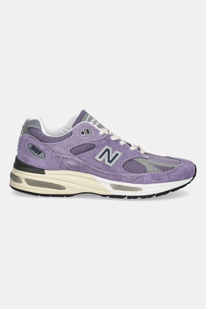 New Balance suede sneakers Made in UK U991LV2 violet AW25