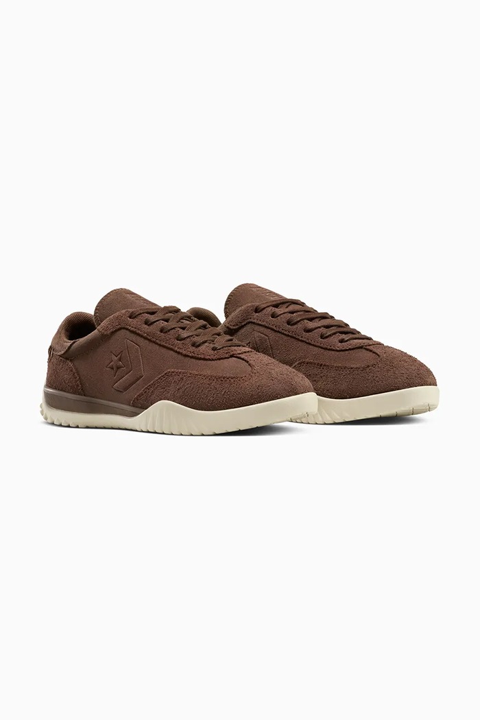 Converse Sneakers din piele intoarsă Run Star Trainer A16386C maro AW25