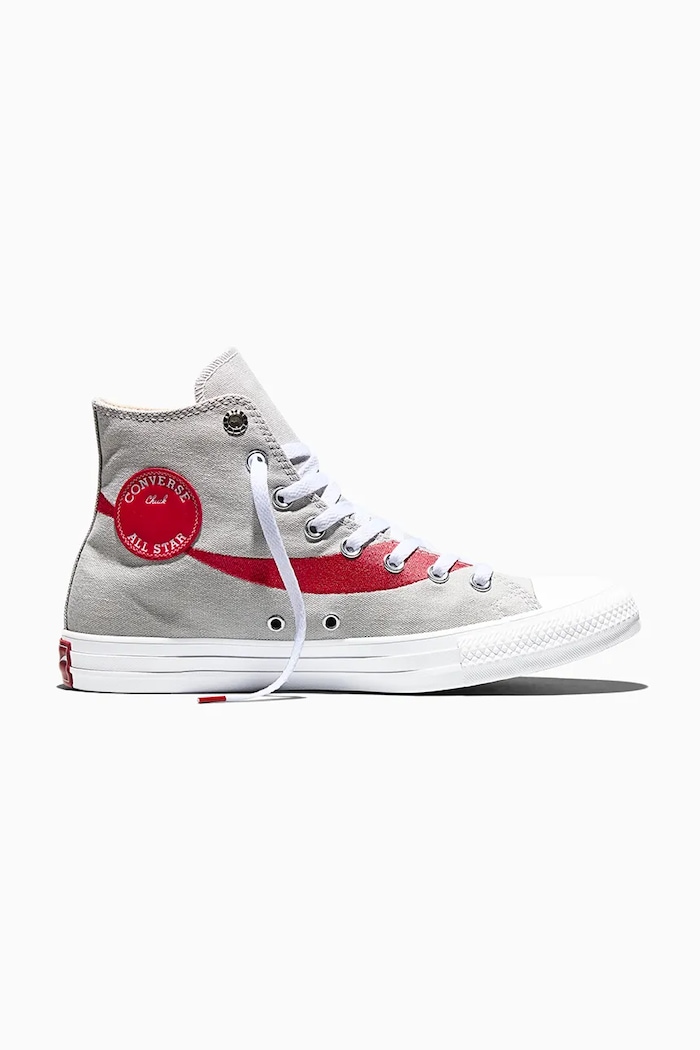 Kecky Converse Converse x Coca-Cola Chuck Taylor All Star plochá šedá A18436C