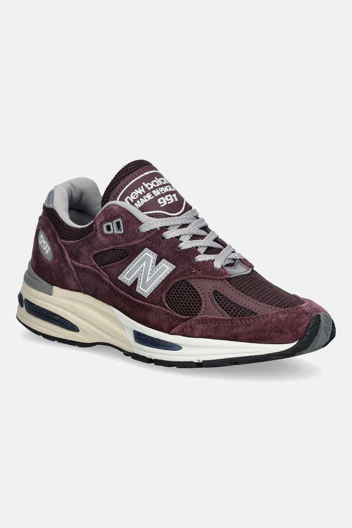 New Balance sneakers Made in UK U991AU2 pelle scamosciata granata U991AU2