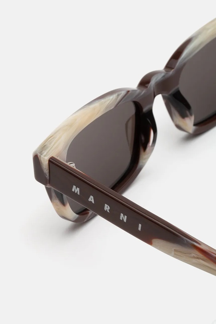 Marni okulary przeciwsłoneczne Floosa Chocolate A7C.I0YF brązowy AW25