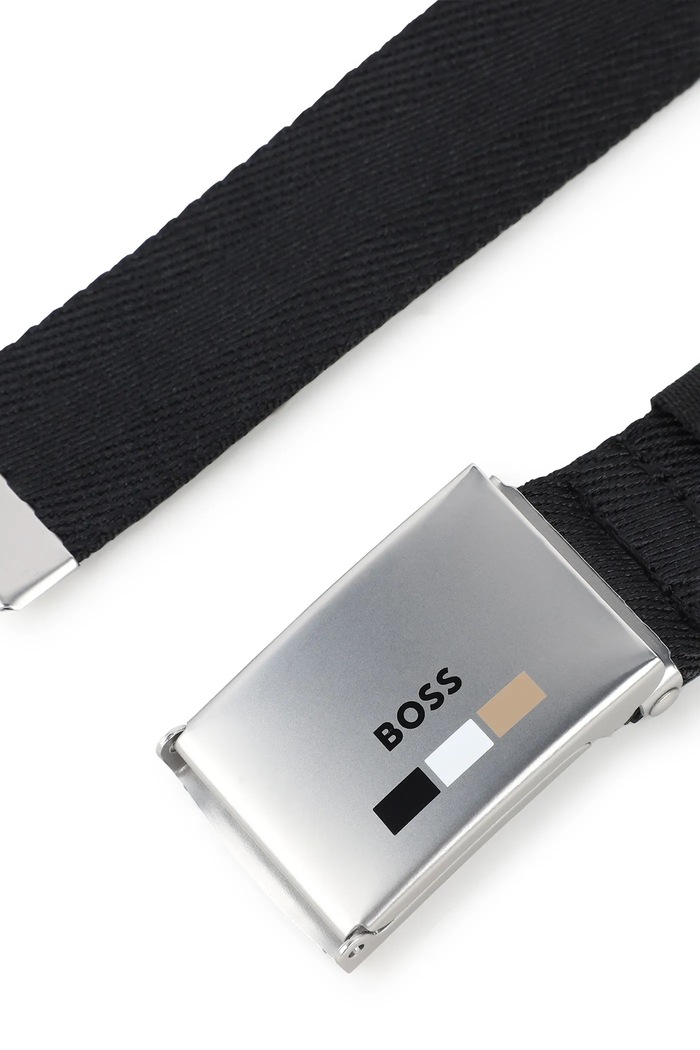Παιδική ζώνη BOSS J52629 μαύρο AW25