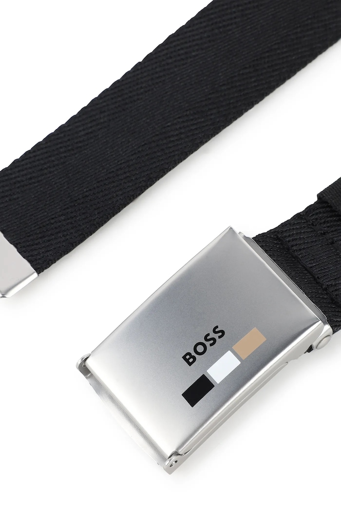 Παιδική ζώνη BOSS J52629 μαύρο AW25
