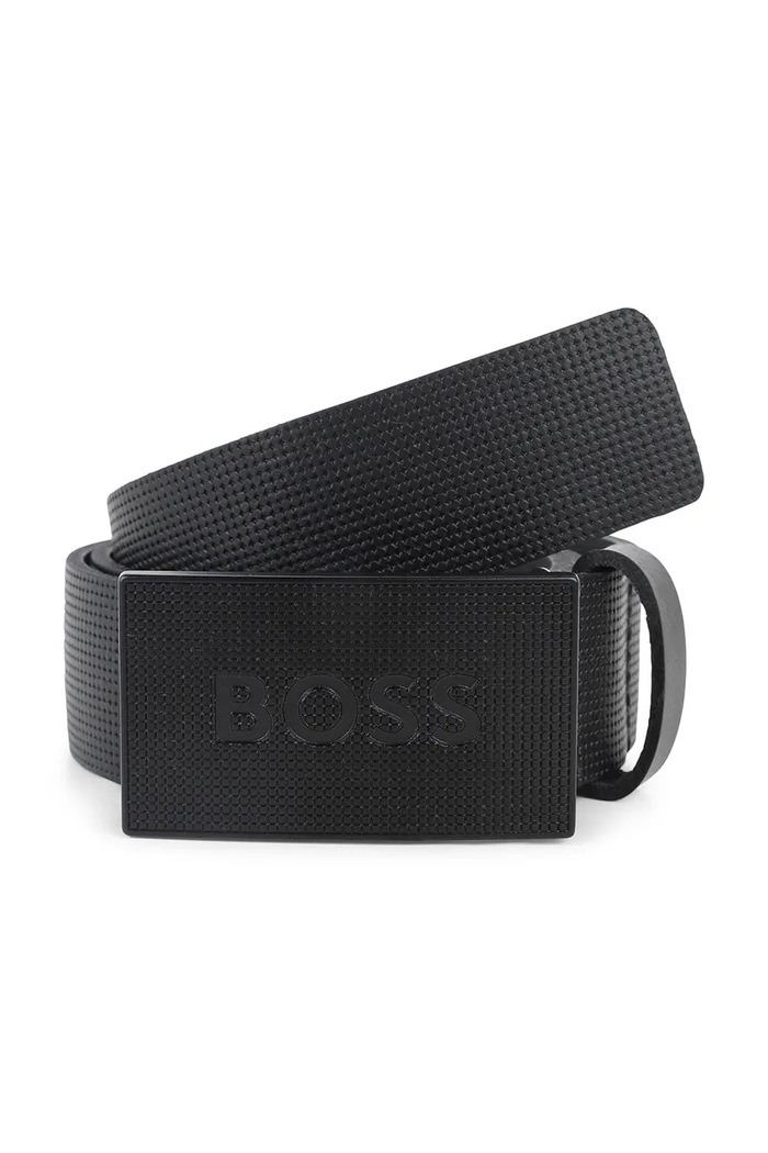 Dječji kožni remen BOSS crna J52633