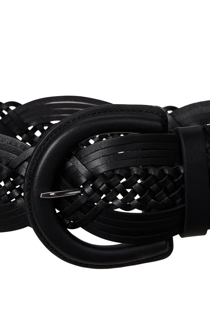 Lauren Ralph Lauren bőr öv 412974668 fekete AW25