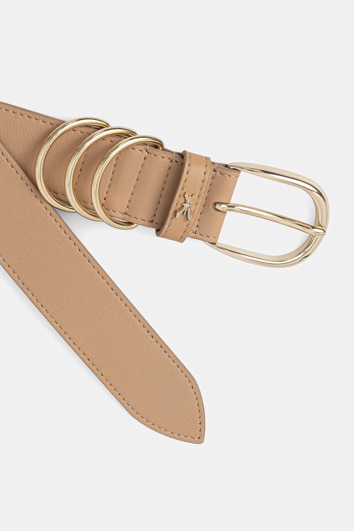 Patrizia Pepe curea de piele 8W0069.L048 bej SS26