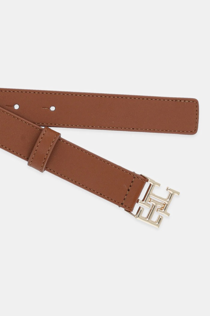 Tommy Hilfiger opasok dámsky kožený AW0AW17496 hnedá SS26