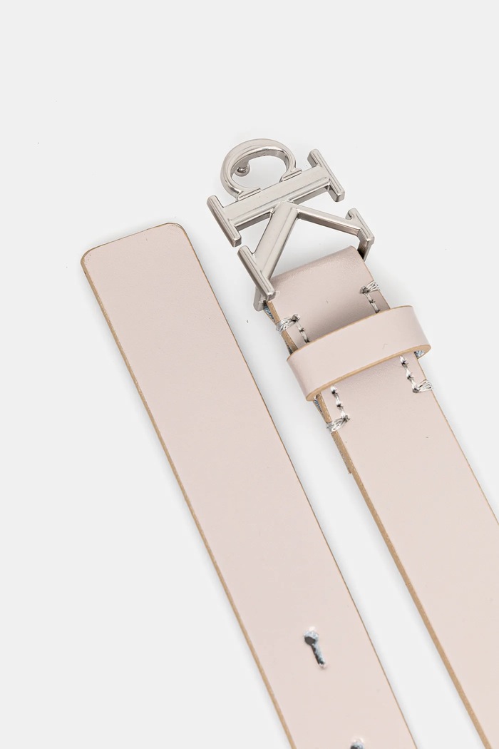 Kožni remen Calvin Klein LV04K7017G roza AW25