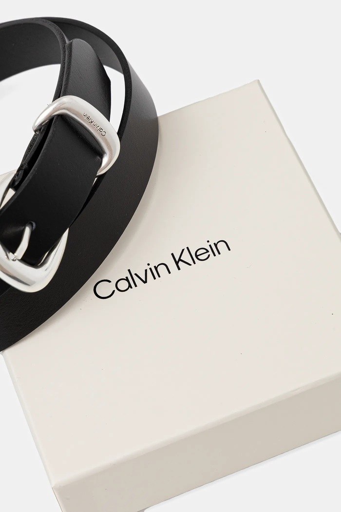 Akcesoria Calvin Klein Pasek skórzany LV04K7012G czarny