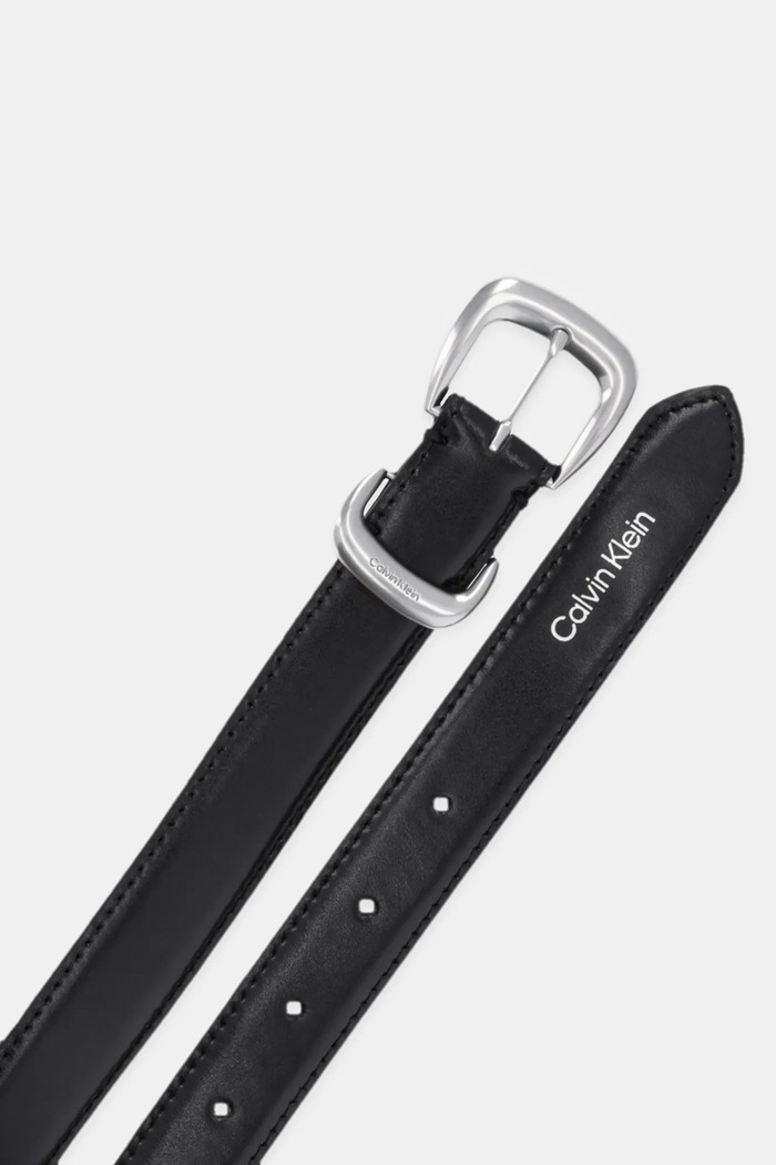 Δερμάτινη ζώνη Calvin Klein LV04K7012G μαύρο SS26
