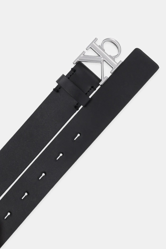 Calvin Klein Pasek skórzany LV04K7018G czarny AW25