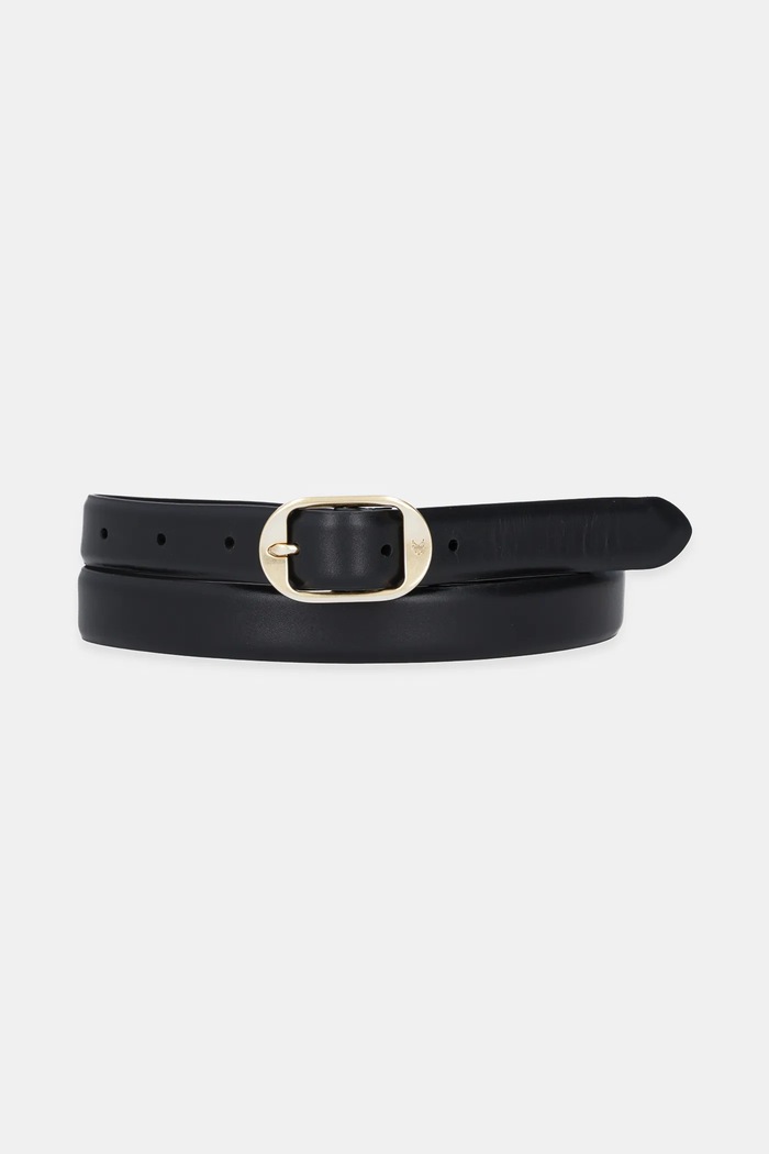 Δερμάτινη ζώνη Calvin Klein μαύρο LV04K7014G