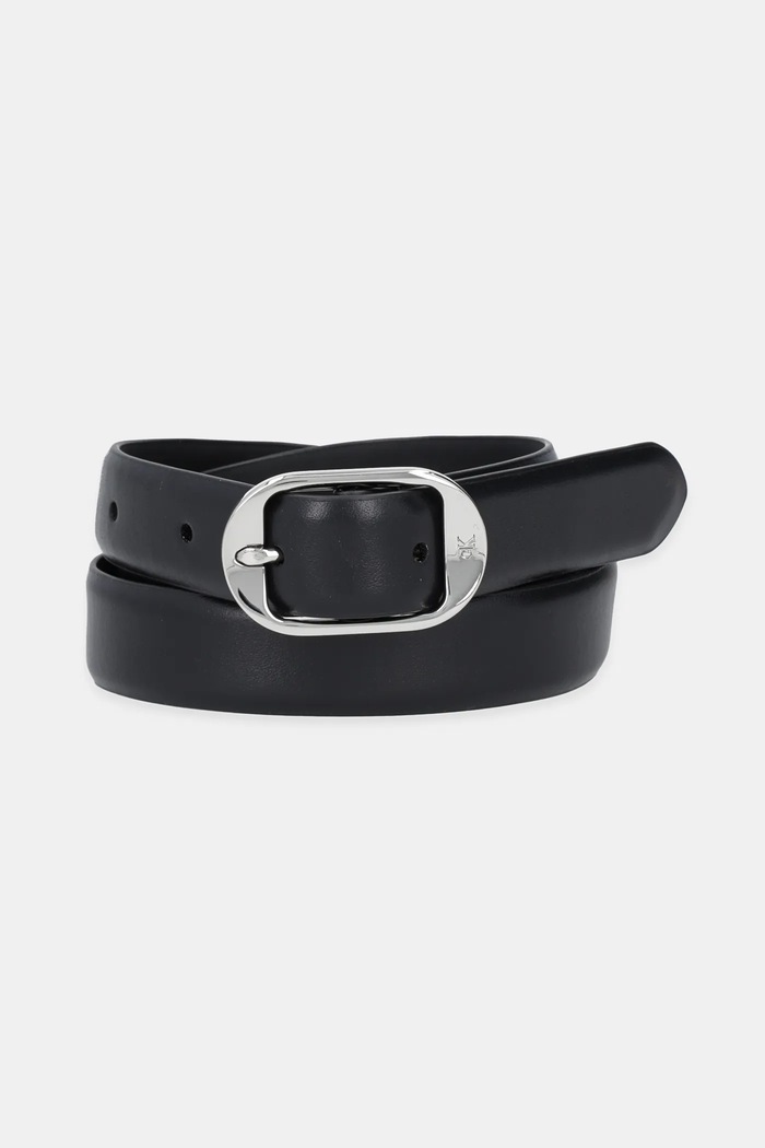 Calvin Klein pasek skórzany czarny LV04K7014G